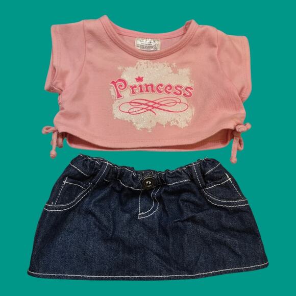 Shaggy Pink Stuffed 15" Teddy Magnetic Paws Build-A-Bear Plush Embroidered Heart - Picture 10 of 14